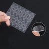 Double-sided jelly adhesive patch.